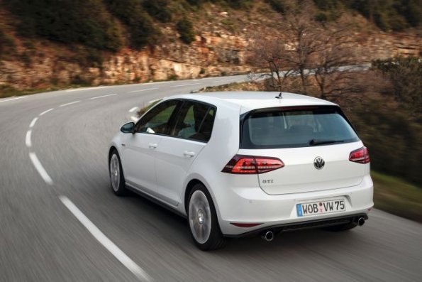 Die Heckpartie des Golf GTI