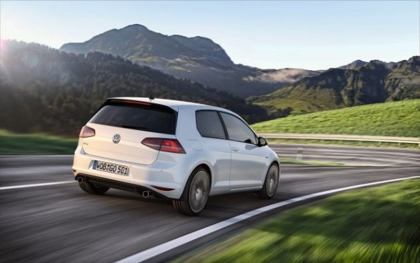 Die Heckpartie des Golf GTI