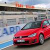 <p>Die Frontansicht des Golf GTI</p>