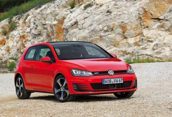 Die Frontpartie des Golf GTI