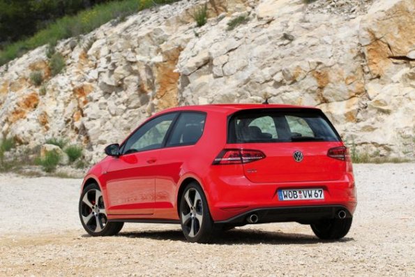 Die Heckpartie des Golf GTI