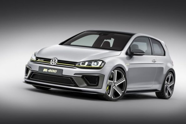 Frontpartie des VW Golf R 400