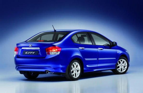 Heckpartie des Honda City 