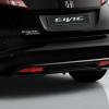 Die Heckpartie in Nahaufnahme am Honda Civic Black Edition 