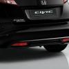 Heckansicht in Nahaufnahme am Honda Civic Black Edition 