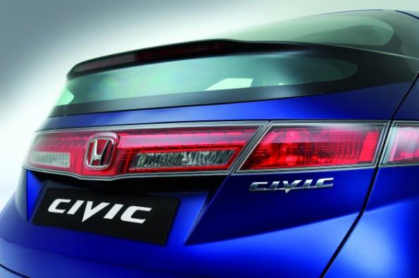 Heckansicht des Honda Civic