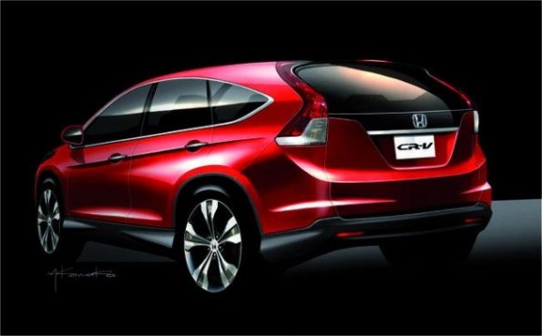 Die Heckpartie des Honda CR-V