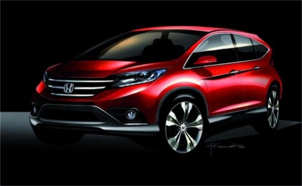 Die Fahrzeugfront des Honda CR-V