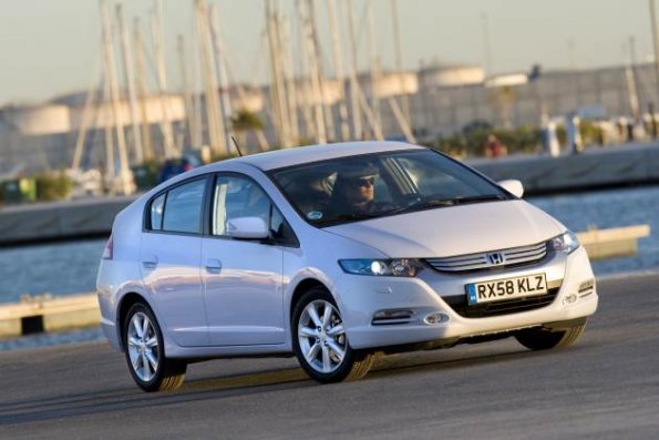 Front- / Seitenansicht des Honda Insight