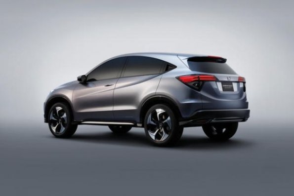 Heck- und Seitenpartie des Honda SUV Concept