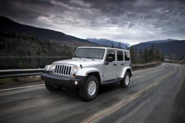 Jeep Wrangler Unlimited with body-color hard top and new 2.8L CRD engine (outside North America).