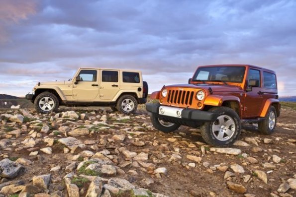 Frontansicht des Jeep Wrangler