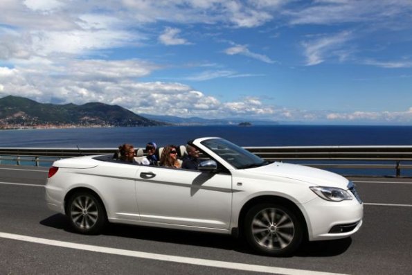 Mit dem Lancia Flavia Cabriolet unterwegs 