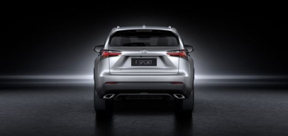 Die Heckansicht des Lexus NX