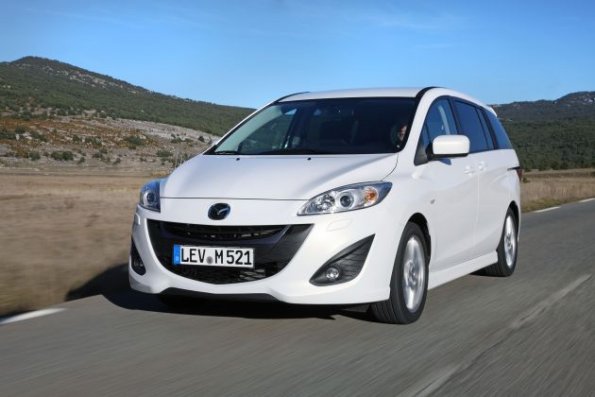 Die Frontpartie des Mazda 5