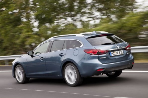 Die Heckpartie des Mazda 6