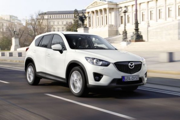 Ein Blick auf die Frontpartie des Mazda CX-5