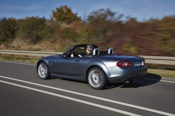 Fahraufnahme mit dem Mazda MX5