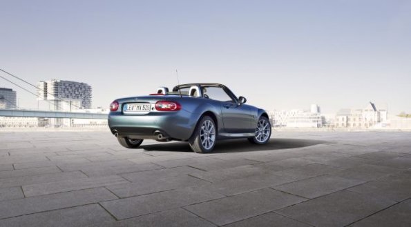 Die Heckpartie des Mazda MX5