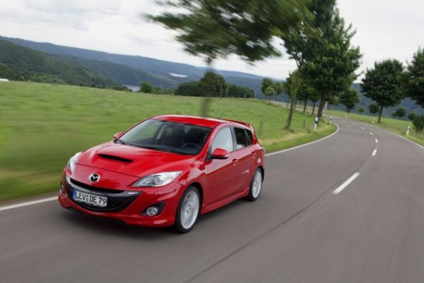 Fahraufnahme des Mazda3 MPS