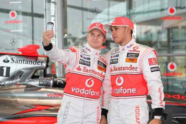 Die Hoffnungsträger des McLaren-Teams: Heikki Kovalainen und Weltmeister Lewis Hamilton 