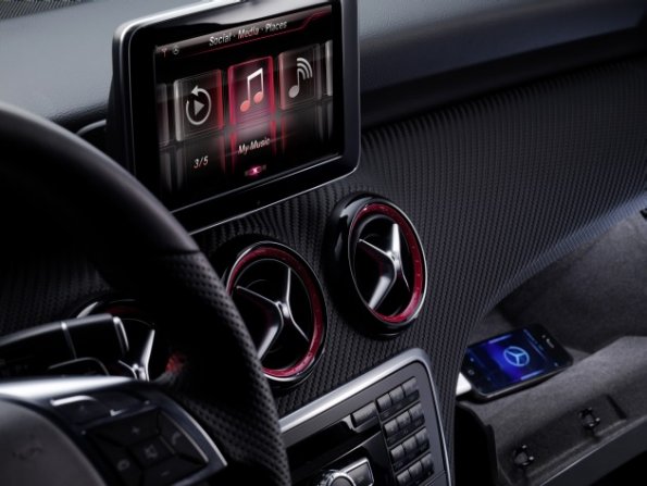 Detailaufnahme aus dem Mercedes-Benz A-Klasse