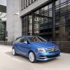 <p>Die Fahrzeugfront der Mercedes Benz B-Klasse Electric Drive, (W 242), 2013</p>