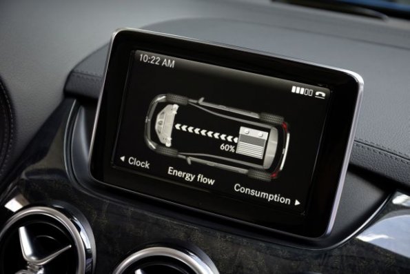 Detailaufnahme aus der Mercedes Benz B-Klasse Electric Drive, (W 242), 2013