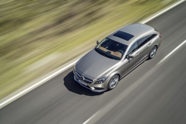 Fahraufnahme mit dem Mercedes-Benz CLS Shooting Brake 