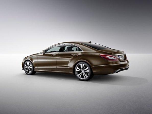 Heck- und Seitenansicht des Mercedes-Benz CLS Shooting Brake 