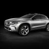 <p>Front- und Seitenansicht des Mercedes-Benz GLA Showcar Studio; 2013</p>