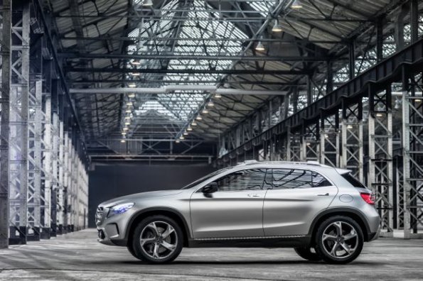 Das Profil des Mercedes-Benz GLA Showcar; 2013