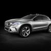 <p>Front- und Seitenpartie des Mercedes-Benz GLA Showcar Studio; 2013</p>