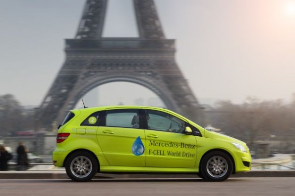 Mercedes-Benz B_Class F-CELL; Reims to Paris / France