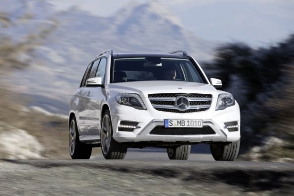 Die Frontansicht des Mercedes-Benz GLK