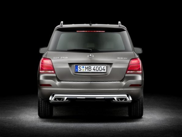 Die Heckansicht des Mercedes-Benz GLK