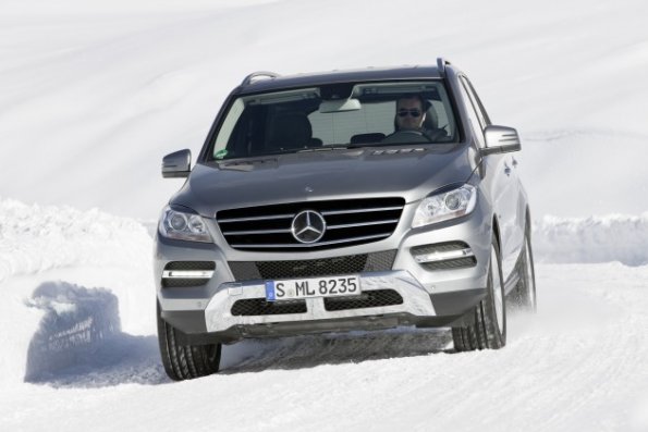 Die Frontpartie der Mercedes-Benz M-Klasse ML 350