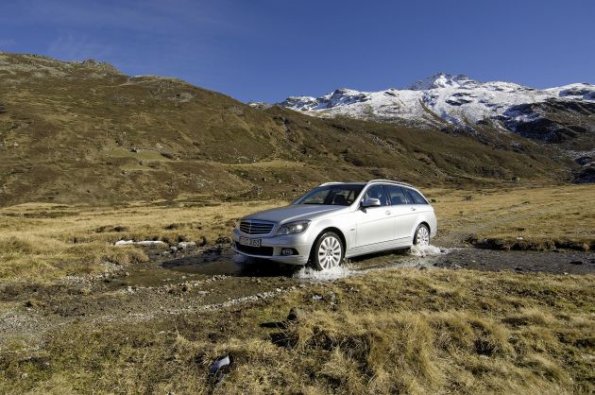 Off-Road mit der Mercedes C-Klasse 4MATIC, hier Modell T