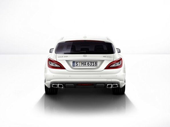 Die Heckansicht des Mercedes CLS 63 Shooting Break