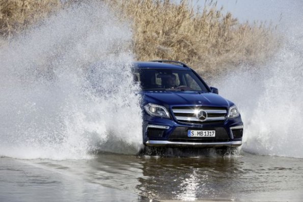 Fahraufnahme mit dem Mercedes GLK