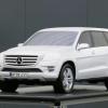 Die Front- und Seitenansicht des Mercedes GLK