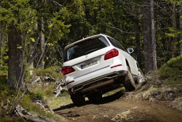 Außenaufnahme mit dem Mercedes GLK