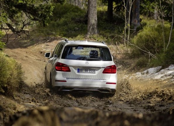 Heckansicht des Mercedes GLK