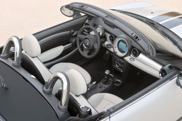 Ein Blick ind en Innenraum des Mini Roadster