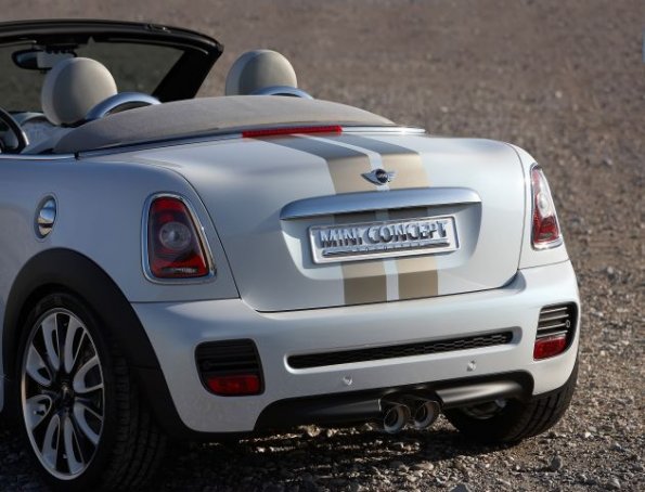 Heckansicht des Mini Roadster Concept