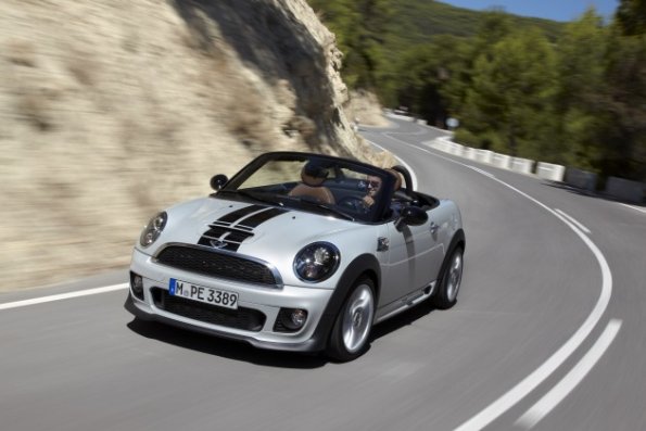 Eine Fahraufnahme mit dem Mini Roadster