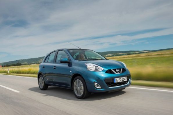 Front- und Seitenansicht des Nissan Micra