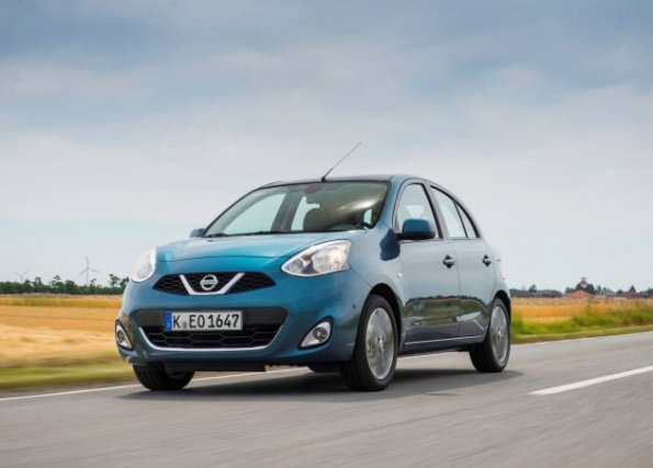 Front- und Seitenpartie des Nissan Micra