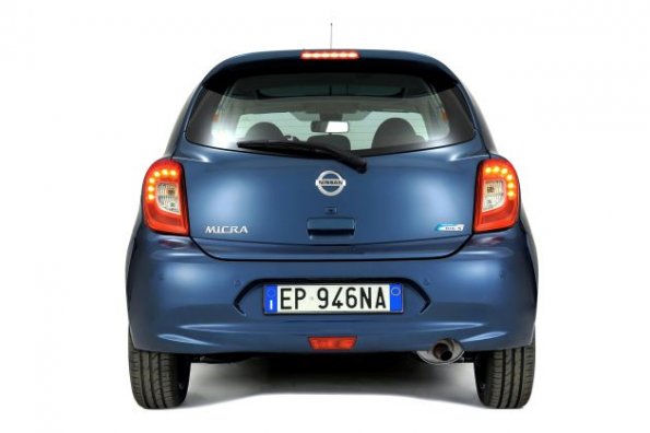 Die Heckpartie des Nissan Micra