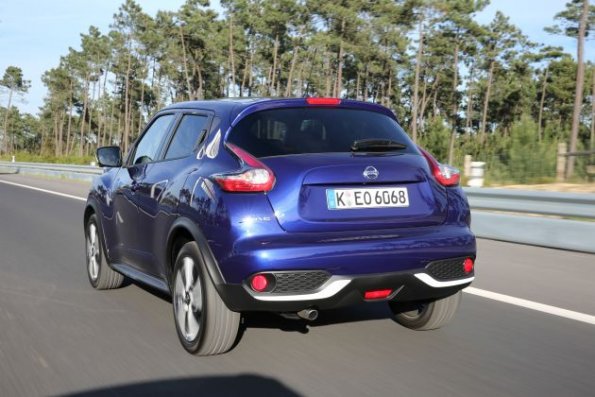 Die Heckansicht des Nissan New Juke 